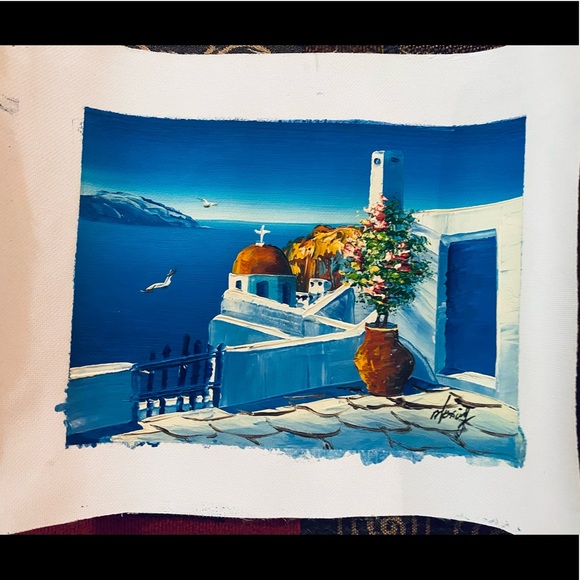Painting from Santorini, Greece 🇬🇷 - Picture 4 of 6